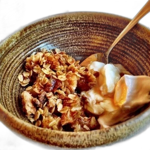 food, bowl, oatmeal, spoon transparent PNG cut-out