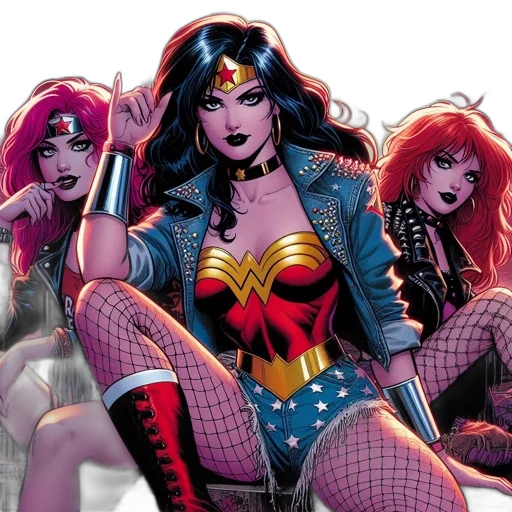 comic book art, concept art, three, animated transparent PNG cut-out