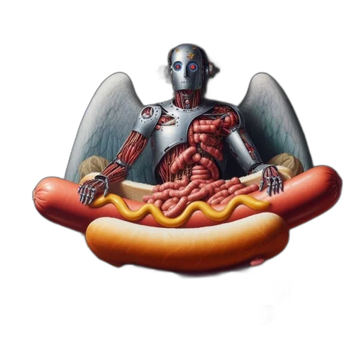 robot, food, creature, concept art transparent PNG cut-out