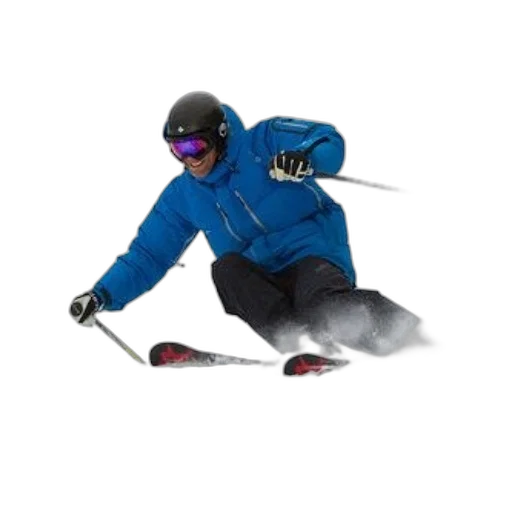 staff, photorealistic, 3d render, skier transparent PNG cut-out