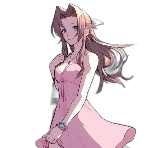 dress, staff, flower, weapon transparent PNG cut-out