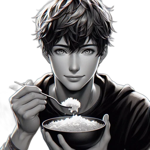 food, photorealistic, anime, cartoon transparent PNG cut-out