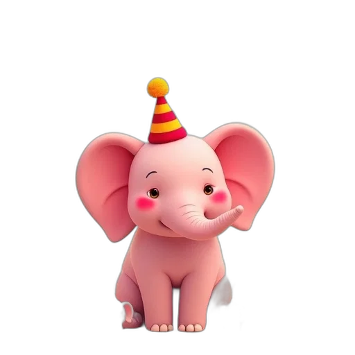 hat, animal, 3d render, photorealistic transparent PNG cut-out