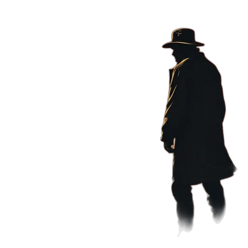 jacket, hat, mask, staff transparent PNG cut-out