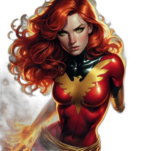 comic book art, concept art, fantasy art, fire transparent PNG cut-out