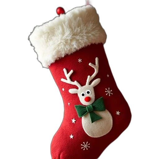 shoes, staff, 3d render, christmas transparent PNG cut-out