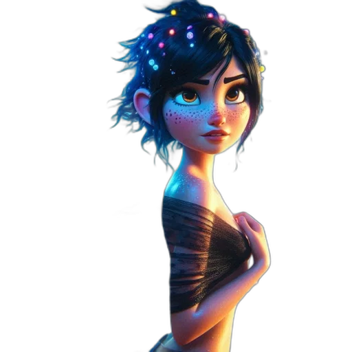 dress, crown, staff, jewelry transparent PNG cut-out