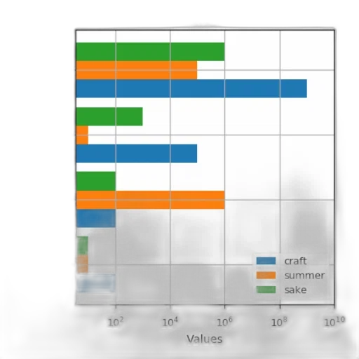 green, bar, chart, three transparent PNG cut-out