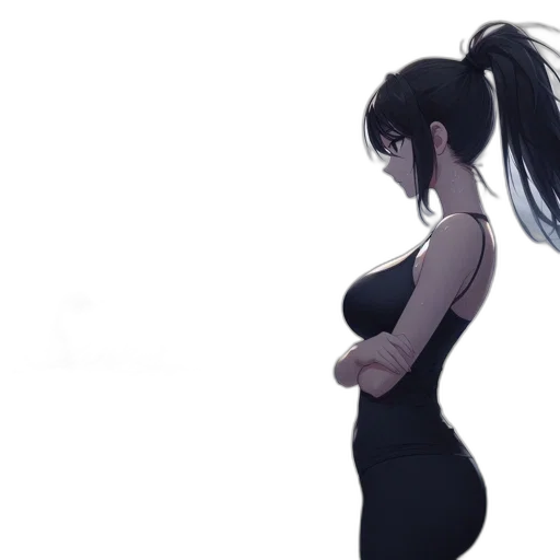 dress, concept art, anime, cartoon transparent PNG cut-out