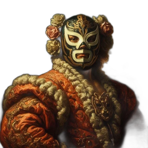 mask, face, creature, fantasy art transparent PNG cut-out
