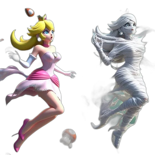 dress, concept art, 3d render, vaporwave transparent PNG cut-out