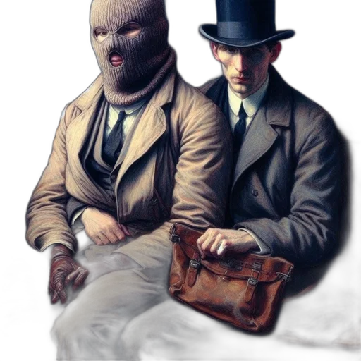 mask, hat, jacket, face transparent PNG cut-out