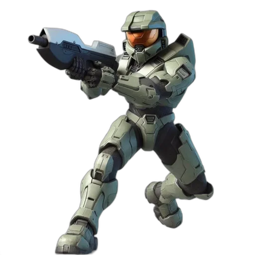 robot, weapon, concept art, 3d render transparent PNG cut-out
