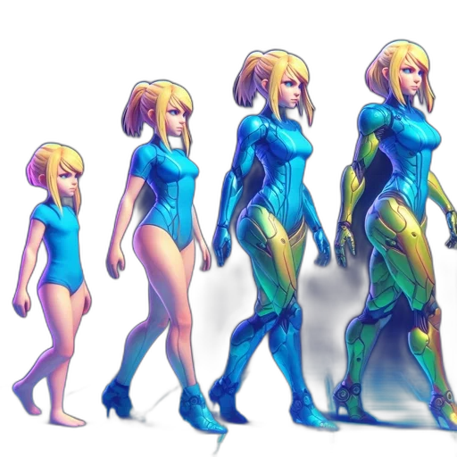 dress, robot, concept art, 3d render transparent PNG cut-out