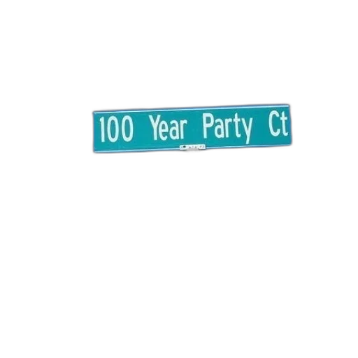3d render, city street, street, sign transparent PNG cut-out