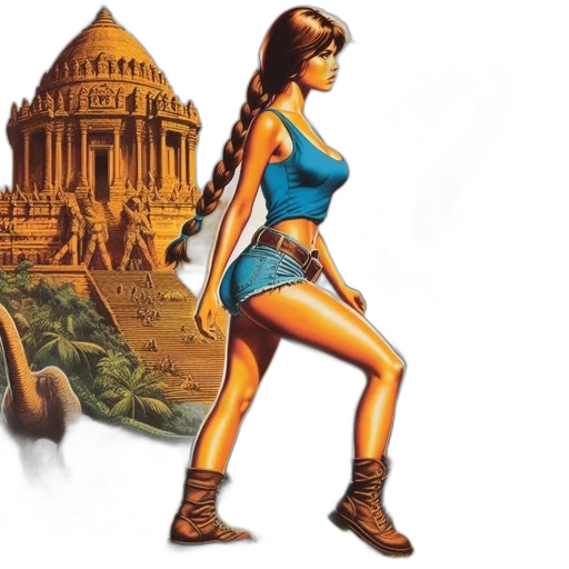 concept art, comic book art, fantasy art, young transparent PNG cut-out