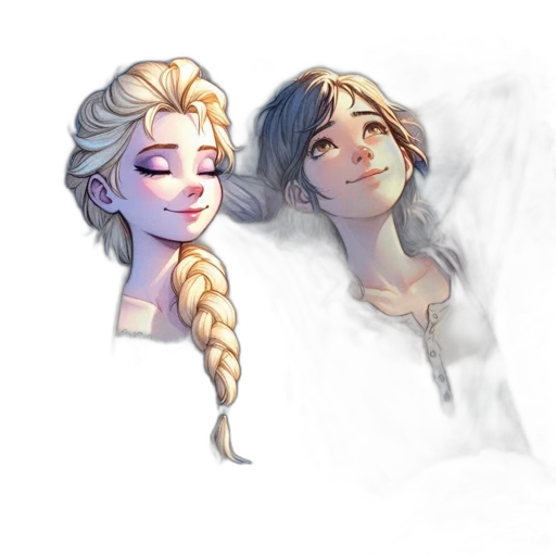 staff, face, crown, hair transparent PNG cut-out