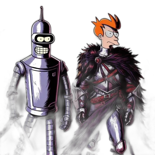 robot, concept art, comic book art, cyberpunk transparent PNG cut-out
