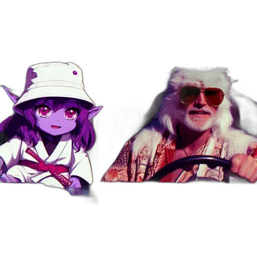 car, hat, animal, anime transparent PNG cut-out