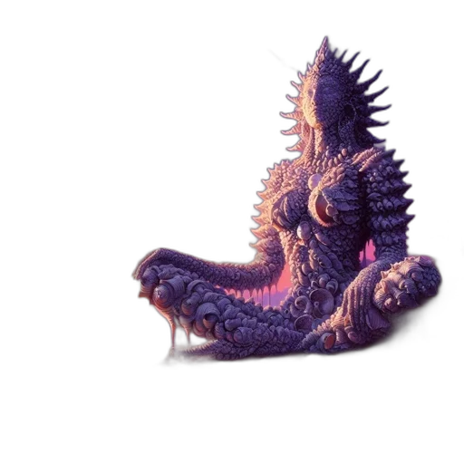 dragon, creature, crown, animal transparent PNG cut-out