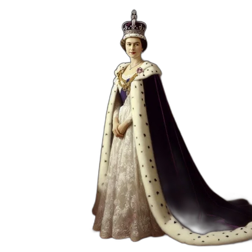 crown, dress, jewelry, 3d render transparent PNG cut-out