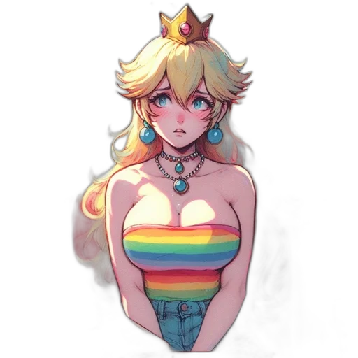 crown, dress, hat, staff transparent PNG cut-out