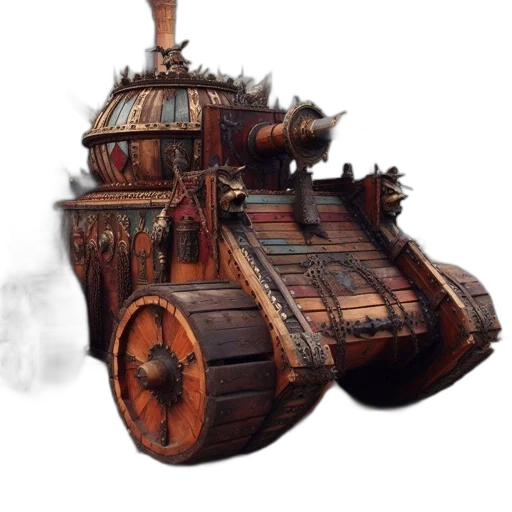 car, robot, weapon, furniture transparent PNG cut-out
