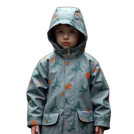 jacket, umbrella, photorealistic, 3d render transparent PNG cut-out