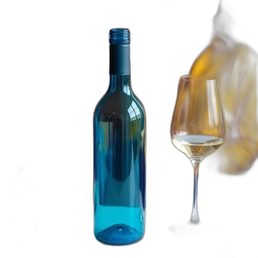 bottle, food, 3d render, photorealistic transparent PNG cut-out