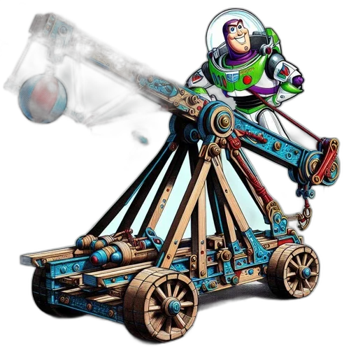weapon, robot, staff, car transparent PNG cut-out