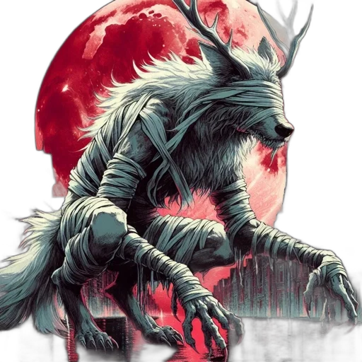 creature, animal, dragon, staff transparent PNG cut-out