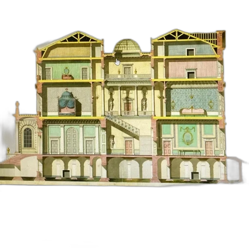 building, 3d render, concept art, photorealistic transparent PNG cut-out
