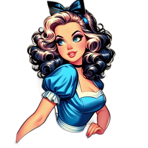 dress, staff, cartoon, comic book art transparent PNG cut-out