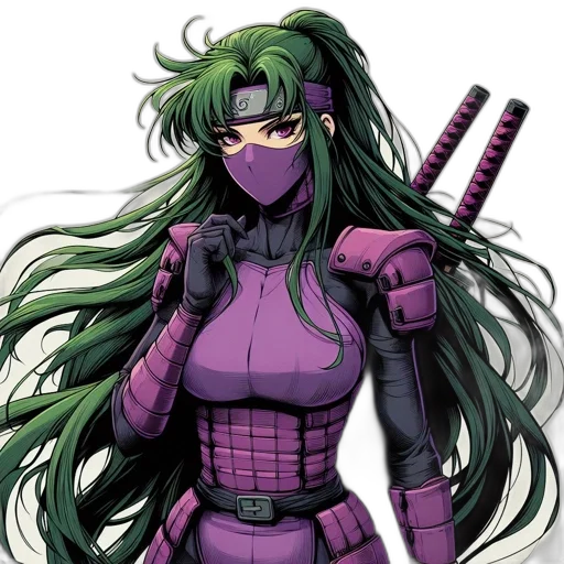 weapon, mask, comic book art, cyberpunk transparent PNG cut-out