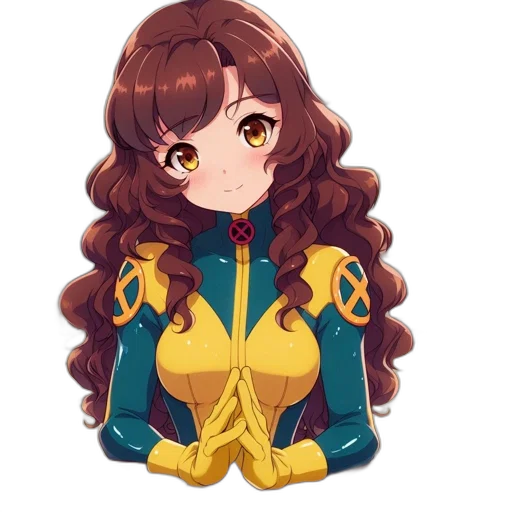 crown, staff, jacket, hair transparent PNG cut-out