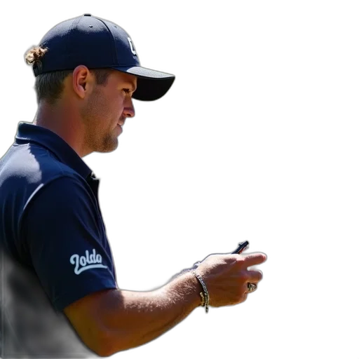 staff, pga, player, signing transparent PNG cut-out