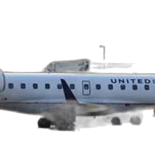3d render, united, airlines, airplane transparent PNG cut-out