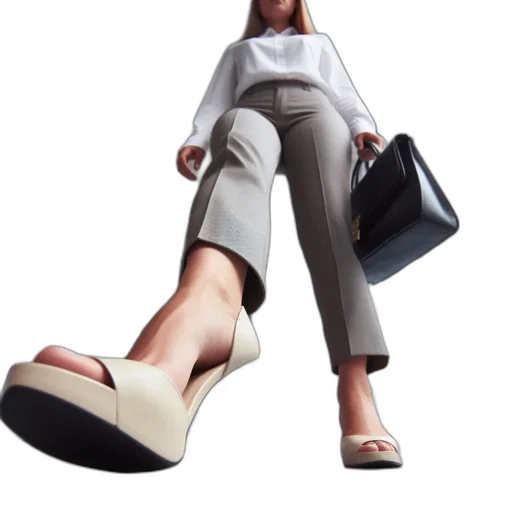 shoes, 3d render, photorealistic, woman transparent PNG cut-out