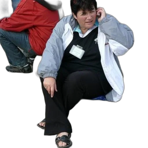 jacket, creature, staff, shoes transparent PNG cut-out