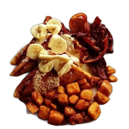 food, crown, photorealistic, plate transparent PNG cut-out