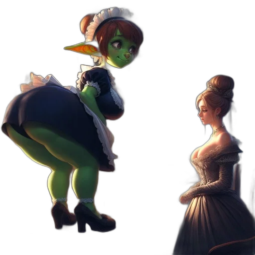 dress, staff, concept art, fantasy art transparent PNG cut-out