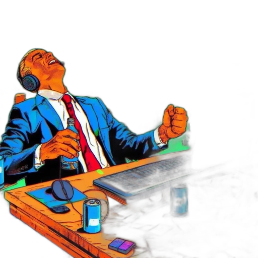 concept art, vaporwave, comic book art, cartoon transparent PNG cut-out