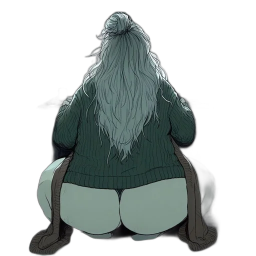 jacket, hair, creature, hat transparent PNG cut-out