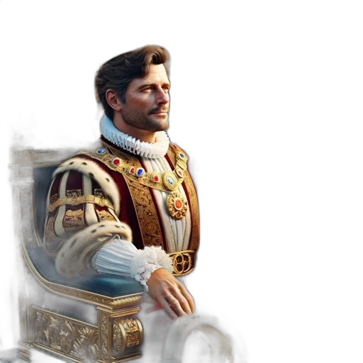 crown, sword, face, staff transparent PNG cut-out