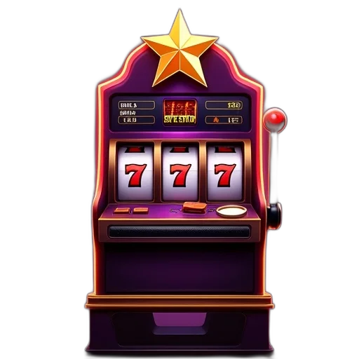 slot, machine, logo, star transparent PNG cut-out