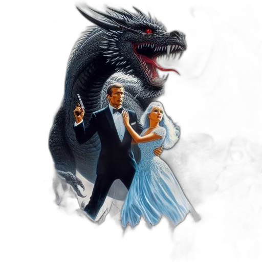 dragon, concept art, fantasy art, pixel art transparent PNG cut-out