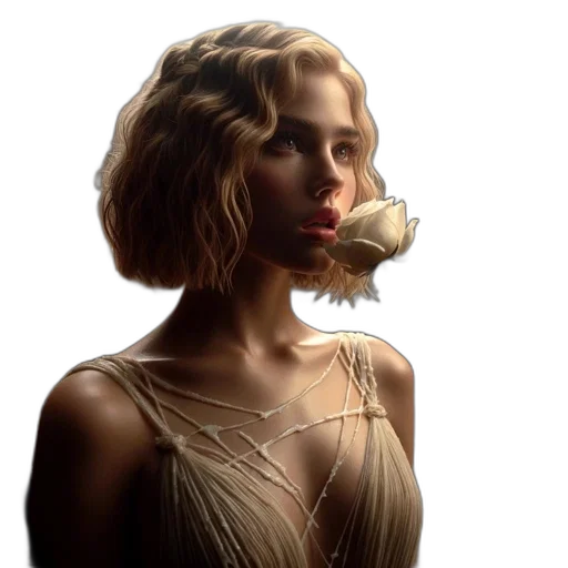 crown, flower, jewelry, face transparent PNG cut-out