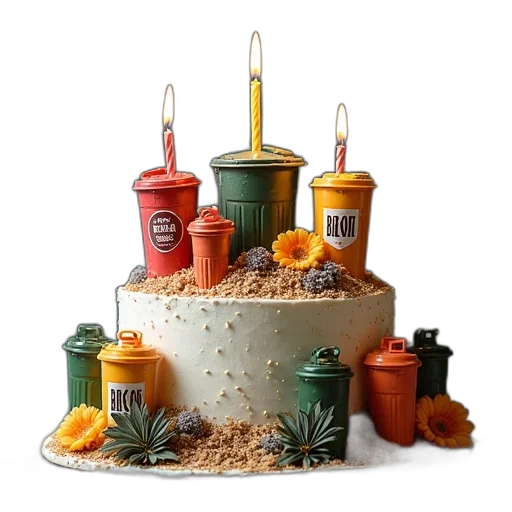 food, crown, earth tones, birthday transparent PNG cut-out