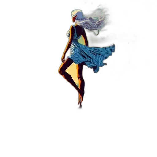 dress, hair, robot, creature transparent PNG cut-out