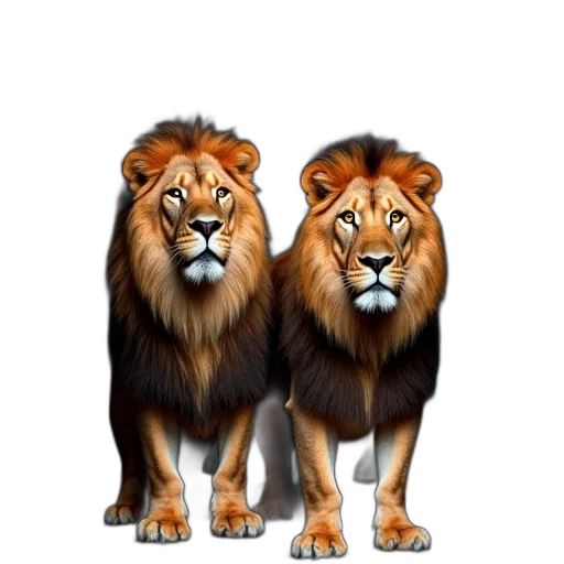 animal, crown, concept art, 3d render transparent PNG cut-out